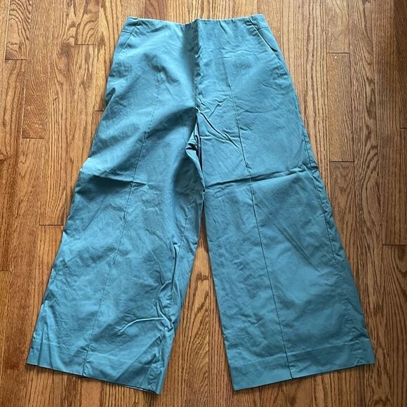 COS Wide Leg Gray Cropped Trousers Sz 6 - Picture 1 of 10